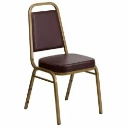 Best Pirce ???? Bowery Hill Stacking Banquet Stacking Chair In Brown ✔️