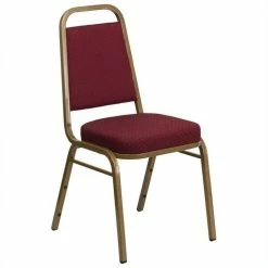 Best reviews of ⌛ Bowery Hill Stacking Banquet Stacking Chair In Burgundy ????