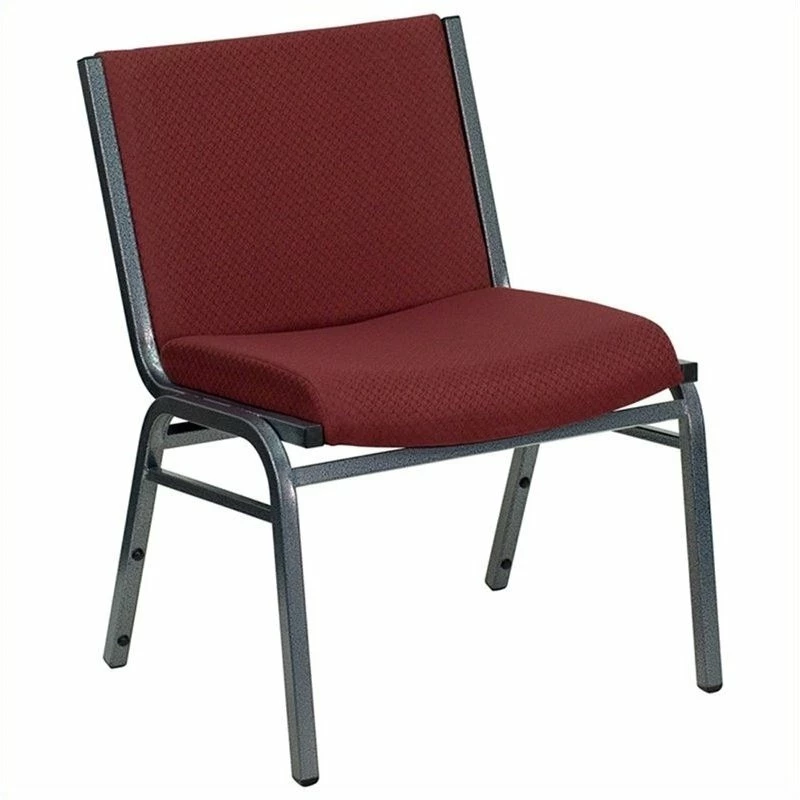 Best Pirce ???? Bowery Hill Extra Wide Stacking Chair In Burgundy ???? 1 Best Pirce ???? Bowery Hill Extra Wide Stacking Chair In Burgundy ????