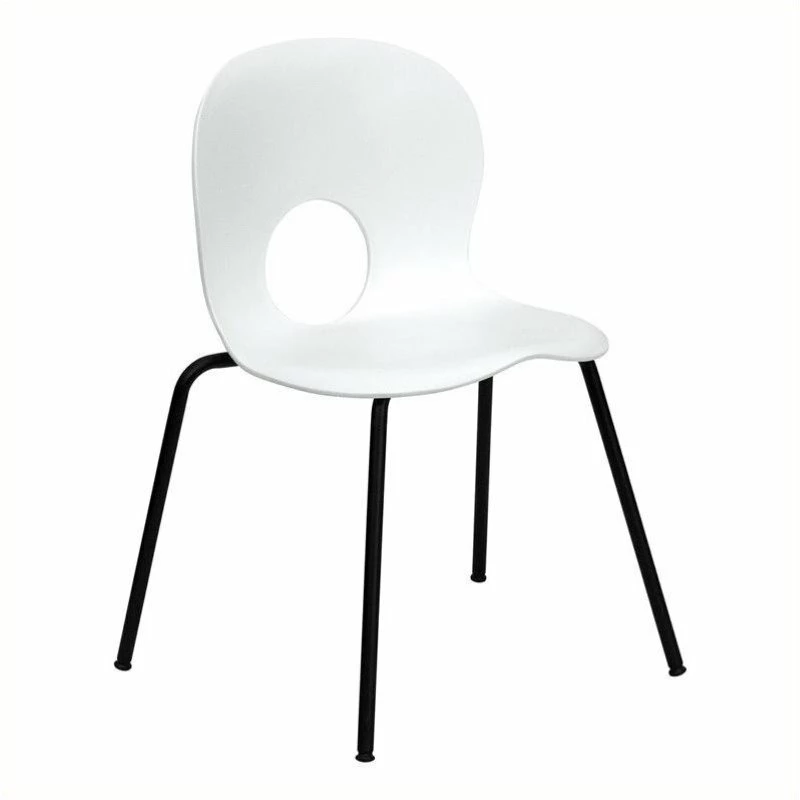 Best deal ???? Bowery Hill Designer Plastic Stacking Chair In White ???? 1 Best deal ???? Bowery Hill Designer Plastic Stacking Chair In White ????