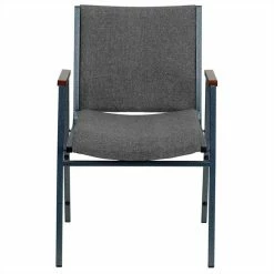 Alternative view of Brand new ???? Bowery Hill Upholstered Stacking Chair In Gray ????