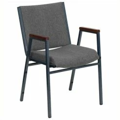 Brand new ???? Bowery Hill Upholstered Stacking Chair In Gray ????