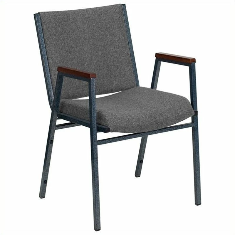 Brand new ???? Bowery Hill Upholstered Stacking Chair In Gray ???? 1 Brand new ???? Bowery Hill Upholstered Stacking Chair In Gray ????