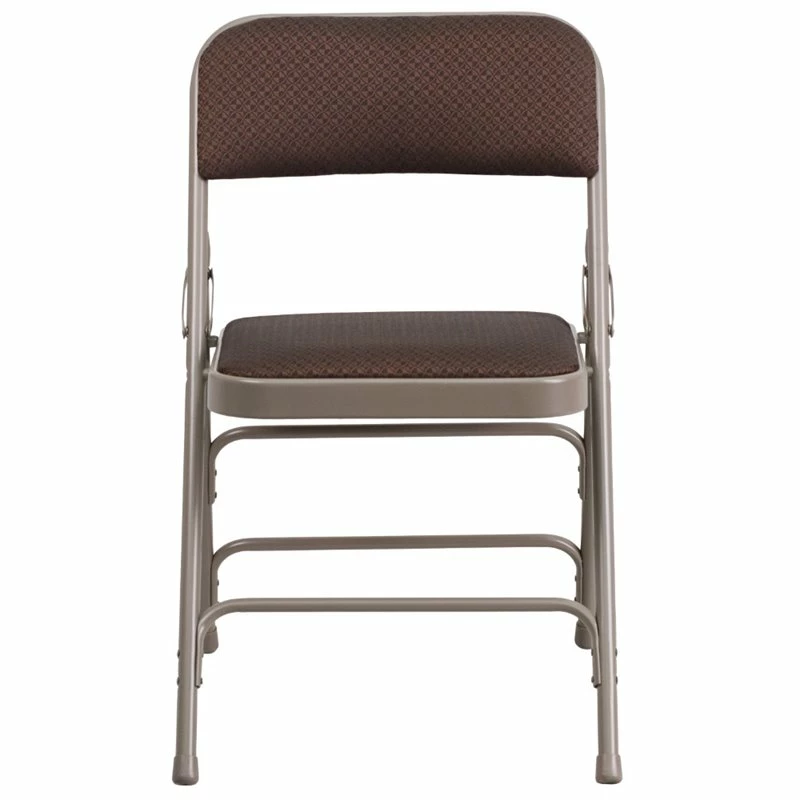 Top 10 ???? Bowery Hill Metal Folding Fabric Chair In Beige And Brown ???? 4 Top 10 ???? Bowery Hill Metal Folding Fabric Chair In Beige And Brown ???? - Image 4