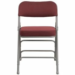 Best reviews of ???? Bowery Hill Metal Folding Fabric Chair In Burgundy And Gray ???? -Flash Furniture Shop 1816972 3 L