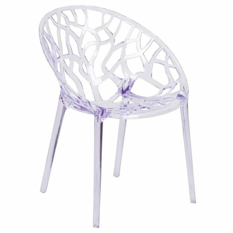 Wholesale ???? Bowery Hill Transparent Stacking Side Dining Chair ???? 1 Wholesale ???? Bowery Hill Transparent Stacking Side Dining Chair ????