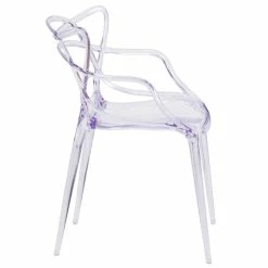Alternative view of Top 10 ???? Bowery Hill Transparent Stacking Side Chair ✔️