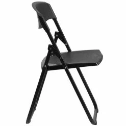 Alternative view of Brand new ???? Bowery Hill Plastic Folding Chair In Black ????