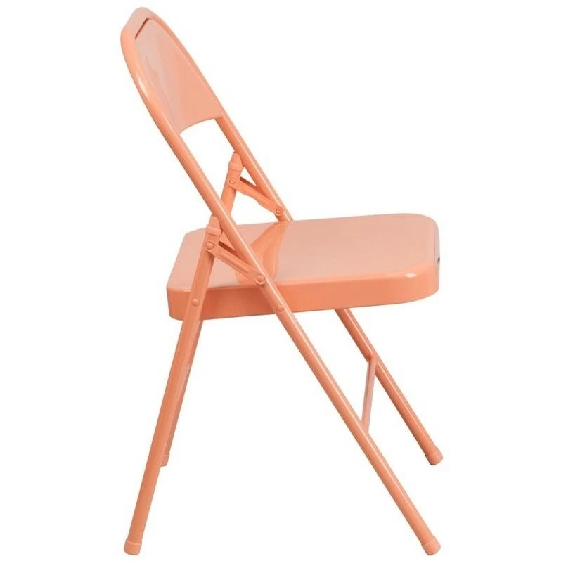 Top 10 ???? Bowery Hill Metal Folding Chair In Coral ❤️ 2 Top 10 ???? Bowery Hill Metal Folding Chair In Coral ❤️ - Image 2