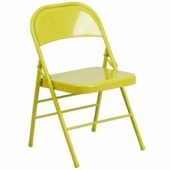 Brand new ???? Bowery Hill Metal Folding Chair In Citron ????