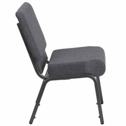 Alternative view of Cheapest ???? Bowery Hill Fabric Church Chair In Gray ????