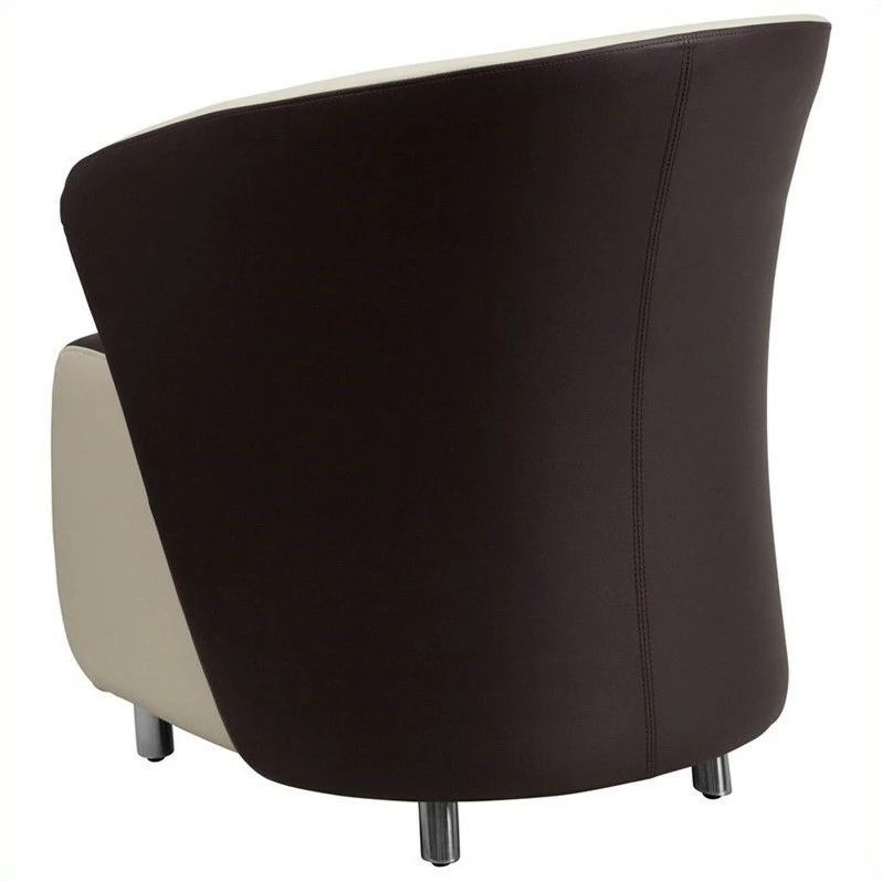 Brand new ???? Scranton & Co Reception Chair With Beige Detailing In Dark Brown ❤️ 3 Brand new ???? Scranton & Co Reception Chair With Beige Detailing In Dark Brown ❤️ - Image 3