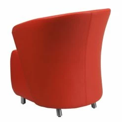 Best Sale ✔️ Scranton & Co Leather Reception Chair In Red ???? -Flash Furniture Shop 1825595 2 L
