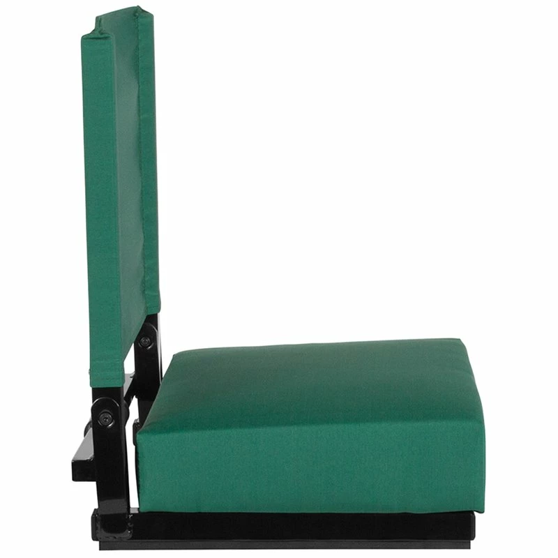 Discount ???? Flash Furniture Grandstand Comfort Seat In Aluminum Frame - Hunter Green ???? 4 Discount ???? Flash Furniture Grandstand Comfort Seat In Aluminum Frame - Hunter Green ???? - Image 4