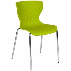 Brand new ???? Flash Furniture Lowell Plastic Dining Side Chair In Citrus Green ⭐