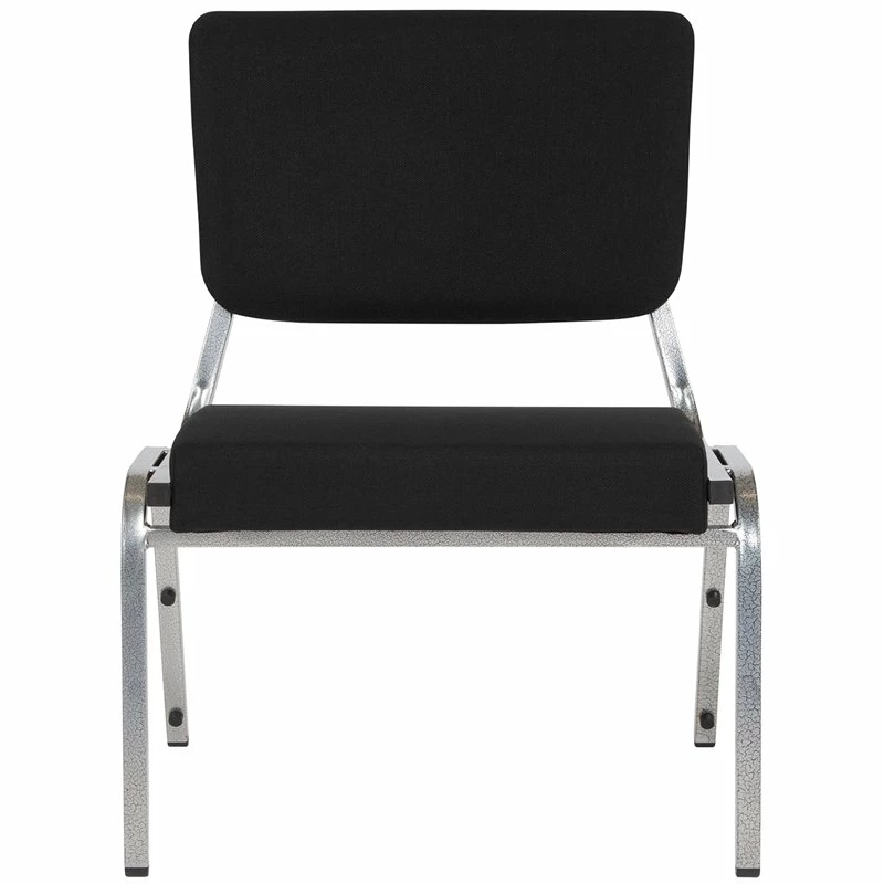 New ???? Flash Furniture Hercules Bariatric Reception Chair In Black And Silver ⭐ 2 New ???? Flash Furniture Hercules Bariatric Reception Chair In Black And Silver ⭐ - Image 2