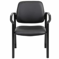 Alternative view of New ???? Boss Office Products Boss Office Big And Tall Faux Leather Guest Chair In Black ????