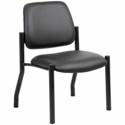Wholesale ???? Boss Office Products Boss Office Big And Tall Faux Leather Guest Chair In Black ????