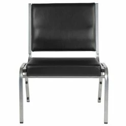 Alternative view of Best Pirce ❤️ Flash Furniture Hercules Faux Leather Bariatric Chair In Black And Silver ????