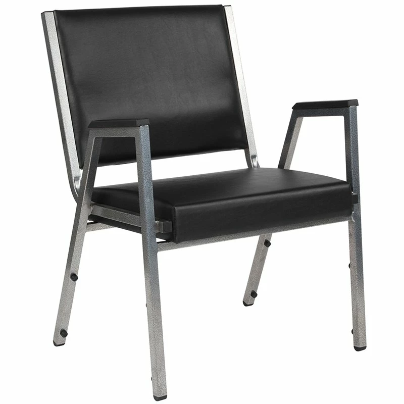 Discount ???? Flash Furniture Hercules Faux Leather Bariatric Arm Chair In Black And Silver ⭐ 1 Discount ???? Flash Furniture Hercules Faux Leather Bariatric Arm Chair In Black And Silver ⭐
