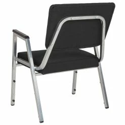 Brand new ???? Flash Furniture Hercules Bariatric Reception Arm Chair In Black And Silver ???? 7 Brand new ???? Flash Furniture Hercules Bariatric Reception Arm Chair In Black And Silver ???? -Flash Furniture Shop 1901052 3 L