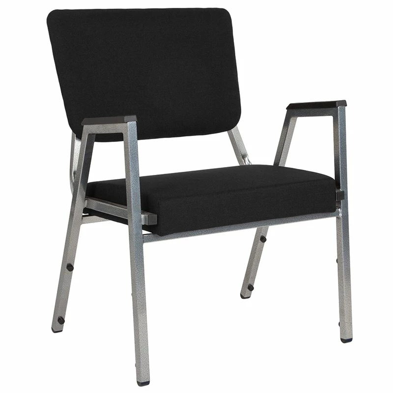 Brand new ???? Flash Furniture Hercules Bariatric Reception Arm Chair In Black And Silver ???? 1 Brand new ???? Flash Furniture Hercules Bariatric Reception Arm Chair In Black And Silver ????
