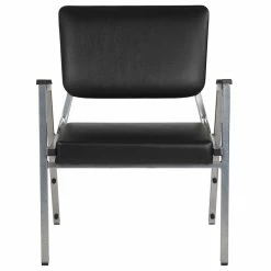 Alternative view of Hot Sale ???? Flash Furniture Hercules Faux Leather Bariatric Reception Arm Chair In Black ????