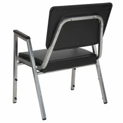 Hot Sale ???? Flash Furniture Hercules Faux Leather Bariatric Reception Arm Chair In Black ???? -Flash Furniture Shop 1901054 3 L