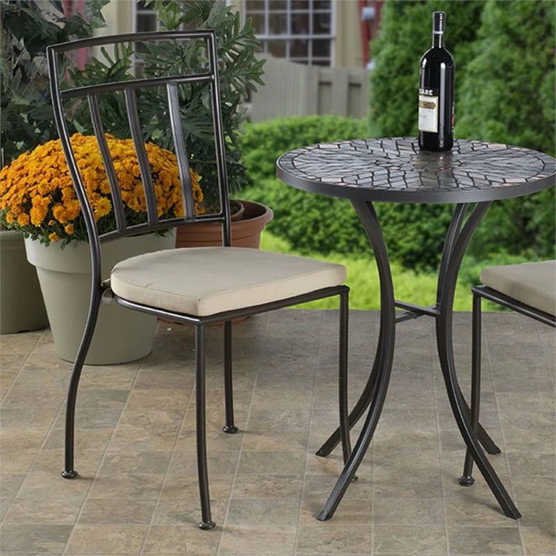 Top 10 ???? Alfresco Home Semplice Patio Dining Side Chair In Beige ???? 2 Top 10 ???? Alfresco Home Semplice Patio Dining Side Chair In Beige ???? - Image 2
