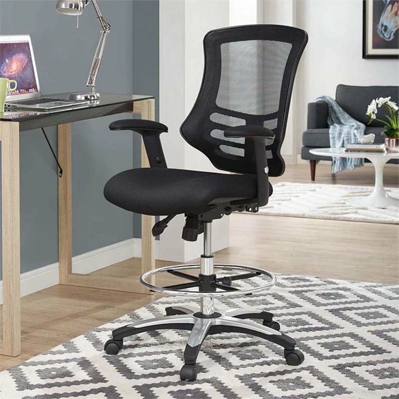Cheap ???? Modway Calibrate Mesh Adjustable Swivel Drafting Stool In Black ⌛ 2 Cheap ???? Modway Calibrate Mesh Adjustable Swivel Drafting Stool In Black ⌛ - Image 2