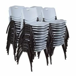 Buy ???? Regency 'M' Stack Chair (40 Pack)- Grey ????