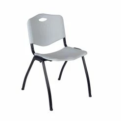 Alternative view of Best deal ???? Regency 'M' Stack Chair (8 Pack)- Grey ????