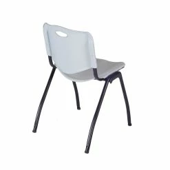 Best deal ???? Regency 'M' Stack Chair (8 Pack)- Grey ???? 7 Best deal ???? Regency 'M' Stack Chair (8 Pack)- Grey ???? -Flash Furniture Shop 1951379 3 L