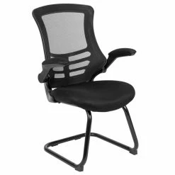 Outlet ???? Flash Furniture Mesh Sled Office Side Chair In Black ????