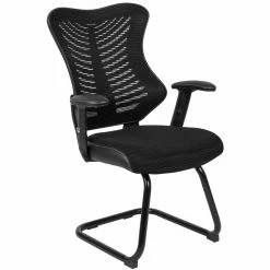 Cheapest ✨ Flash Furniture Mesh Sled Base Office Chair In Black ????