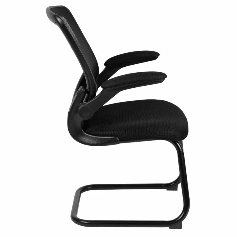 Promo ???? Flash Furniture Mesh Sled Base Office Chair In Black ✔️ 2 Promo ???? Flash Furniture Mesh Sled Base Office Chair In Black ✔️ - Image 2