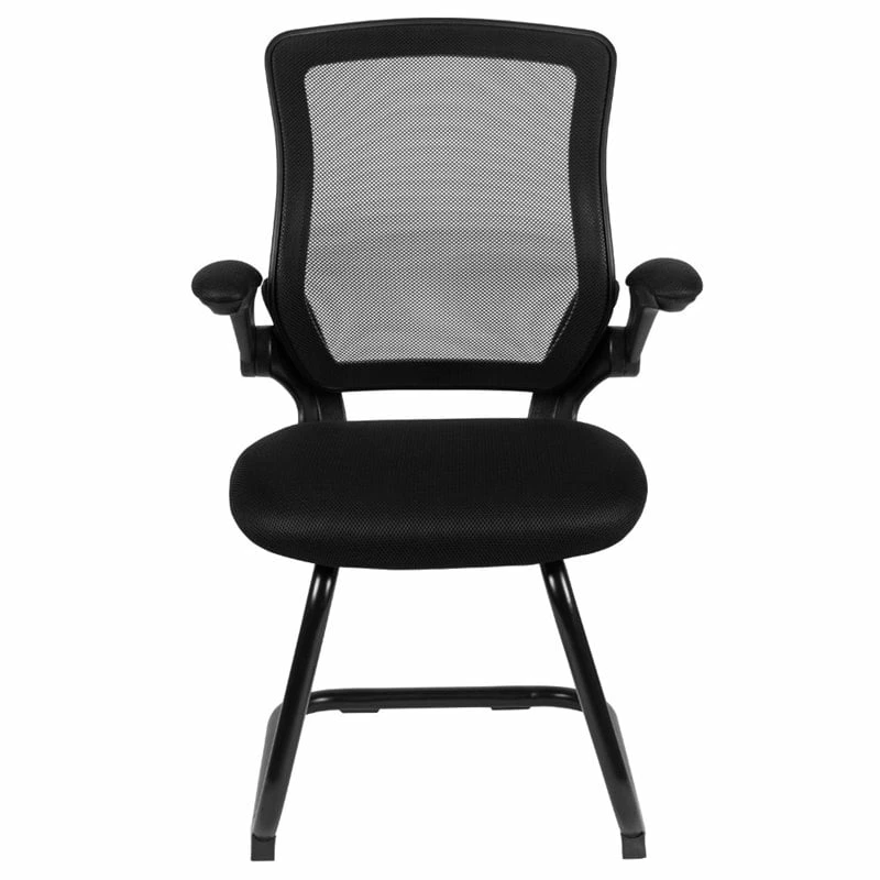 Promo ???? Flash Furniture Mesh Sled Base Office Chair In Black ✔️ 4 Promo ???? Flash Furniture Mesh Sled Base Office Chair In Black ✔️ - Image 4
