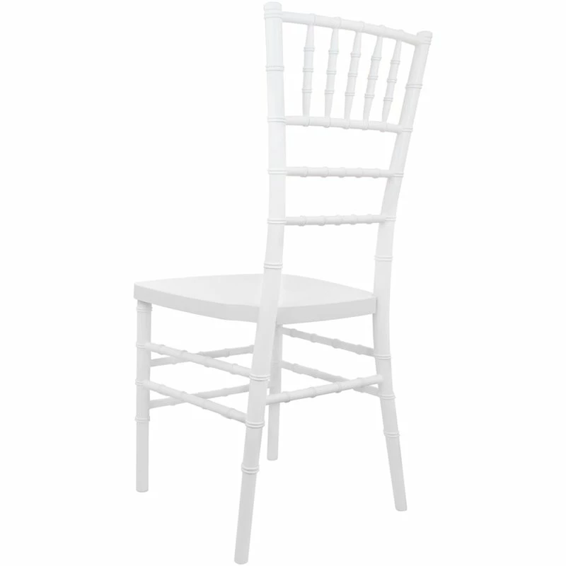 Wholesale ???? Flash Furniture Advantage Traditional Resin Chiavari Stacking Chair In White ???? 3 Wholesale ???? Flash Furniture Advantage Traditional Resin Chiavari Stacking Chair In White ???? - Image 3