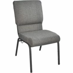 Best reviews of ???? Flash Furniture Advantage 18.5" Fabric Church Chair In Fossil And Black ⭐