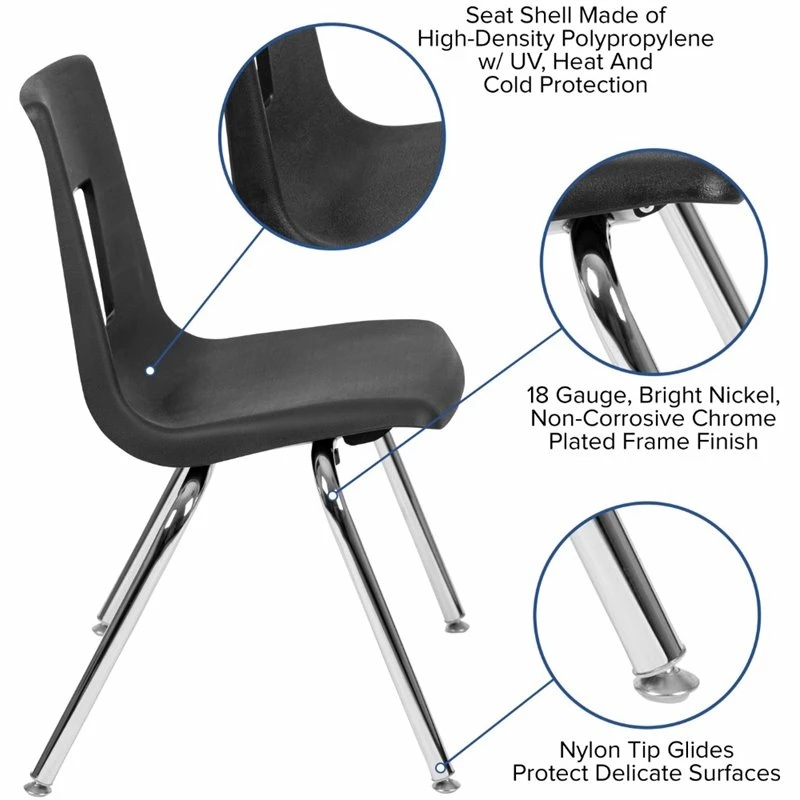 Best deal ???? Flash Furniture 18In. Student Stack Chair In Black ❤️ 10 Best deal ???? Flash Furniture 18In. Student Stack Chair In Black ❤️ - Image 10
