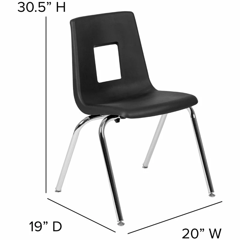 Best deal ???? Flash Furniture 18In. Student Stack Chair In Black ❤️ 11 Best deal ???? Flash Furniture 18In. Student Stack Chair In Black ❤️ - Image 11