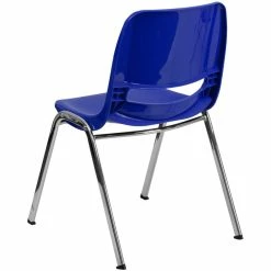 Alternative view of Best reviews of ???? Flash Furniture Hercules 14" Plastic Stackable School Chair In Navy And Chrome ????
