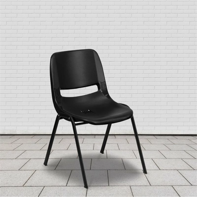 Best deal ???? Flash Furniture Hercules 14" Plastic Stackable School Chair In Black ???? 2 Best deal ???? Flash Furniture Hercules 14" Plastic Stackable School Chair In Black ???? - Image 2