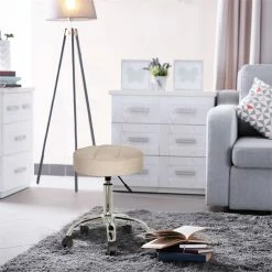 Best Pirce ❤️ Hillsdale Furniture Nora Tufted Adjustable Backless Metal Vanity Stool In Cream ???? 12 Best Pirce ❤️ Hillsdale Furniture Nora Tufted Adjustable Backless Metal Vanity Stool In Cream ???? -Flash Furniture Shop 1987218 3 L