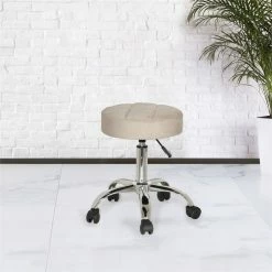 Best Pirce ❤️ Hillsdale Furniture Nora Tufted Adjustable Backless Metal Vanity Stool In Cream ???? 13 Best Pirce ❤️ Hillsdale Furniture Nora Tufted Adjustable Backless Metal Vanity Stool In Cream ???? -Flash Furniture Shop 1987218 4 L