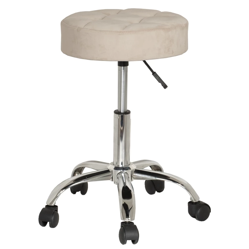 Best Pirce ❤️ Hillsdale Furniture Nora Tufted Adjustable Backless Metal Vanity Stool In Cream ???? 9 Best Pirce ❤️ Hillsdale Furniture Nora Tufted Adjustable Backless Metal Vanity Stool In Cream ???? - Image 9
