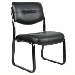 Best Pirce ???? Boss Office Products Leather Plus With Black Frame Guest Chair ????