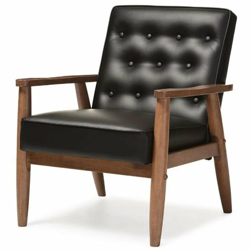 Coupon ???? Maddie Home Faux Leather Tufted Reception Chair In Black ???? 1 Coupon ???? Maddie Home Faux Leather Tufted Reception Chair In Black ????