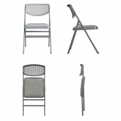 Alternative view of Best Pirce ???? COSCO Ultra Comfort Commercial Folding Chair In Gray (2-pack) ????
