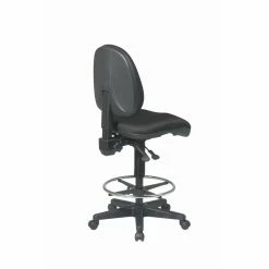 Wholesale ???? Office Star Deluxe Ergonomic Black Fabric Drafting Chair With Adjustable Footring ???? 6 Wholesale ???? Office Star Deluxe Ergonomic Black Fabric Drafting Chair With Adjustable Footring ???? -Flash Furniture Shop 2019904 7 L